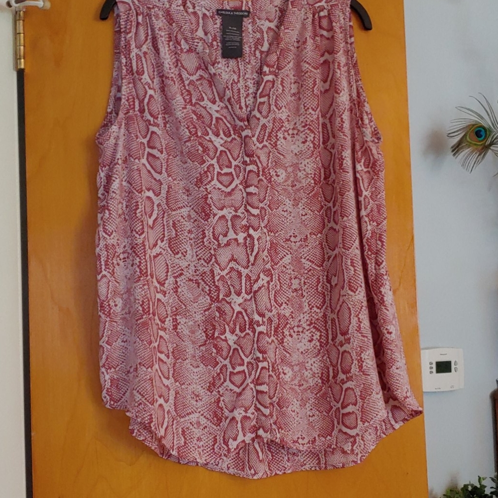Sleeveless top.
